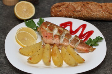 fish with lemon