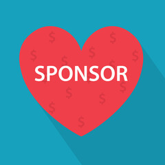 concept of sponsor - vector illustration