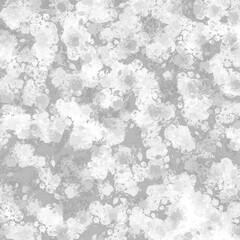 Abstract grey watercolor background, circles, spots, splashes. Hand-painted imitation marble texture.