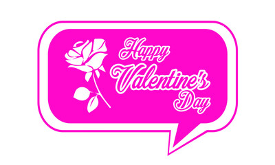 Happy Valentines Day my love message with a rose vector of Typography t-shirt designs. Print-ready vintage style graphics