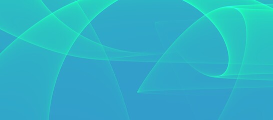Beautiful and elegant light blue with green stripes line abstract technology background