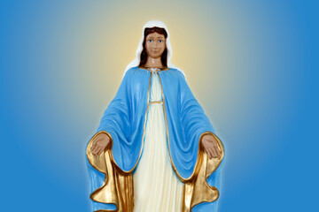 Statue of the image of Our Lady of Graces