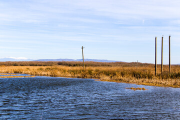River landscape and view, daylight and outdoor in Georgia