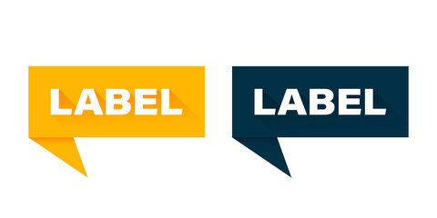 Labels icon. Tag ribbon and banner vector. Ribbon elements. Vector illustration