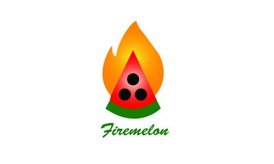 Firemelon logo Desing