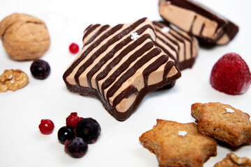 star shaped chocolate ice creams