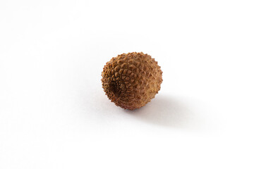 chinese lychee plum on white background