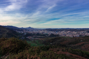 cityscape of the city of bilbao in the basque country