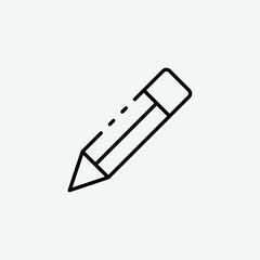 Pencil vector icon illustration sign