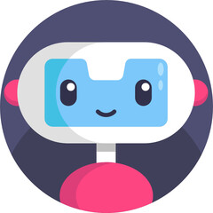 Collection of robots line icons. Editable. Ready to use.