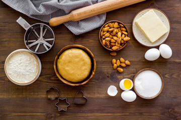 Homemade cookies pie or cake - ingredients for dough