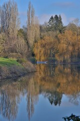 Sèvre nantaise, rivière, région de Nantes, France.