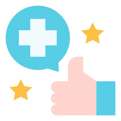 Rating icon for web element , webpage, application, card, printing, social media, posts etc.