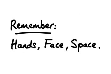 Remember - Hands, Face, Space