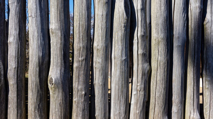 古い木製の柵