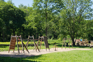 empty playground on a sunny day