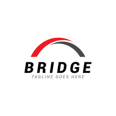 Bridge logo icon vector template.