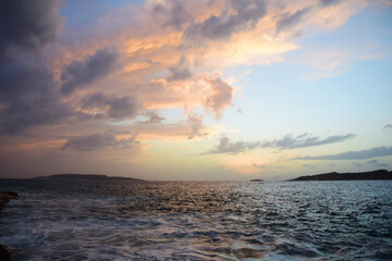 The magical colors of the sunset