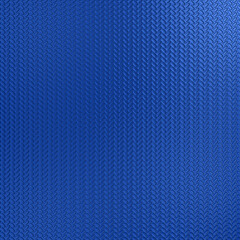 ellipse shape blue leaf pattern 3d illustration on shiny metallic surface