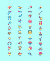 Spring icon pack lineal color