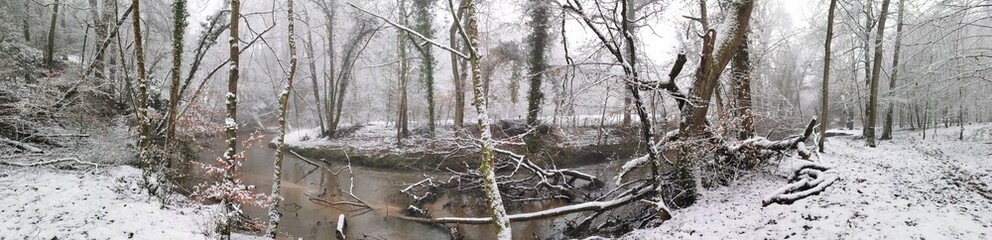 water drops on the water