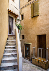 old steps at a historic building