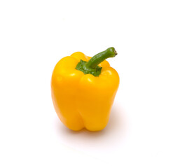 yellow bell pepper on white background