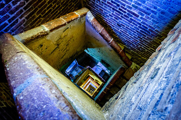 old steps at a historic building