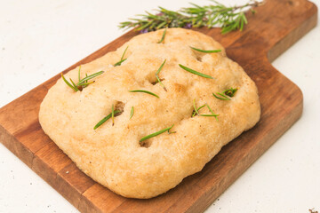 Easy Rosemary Garlic Focaccia Bread.