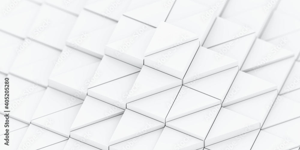 Aufkleber abstract geometric triangular shape 3d render illustration