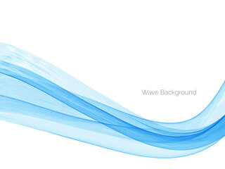 Abstract blue modern wave design background