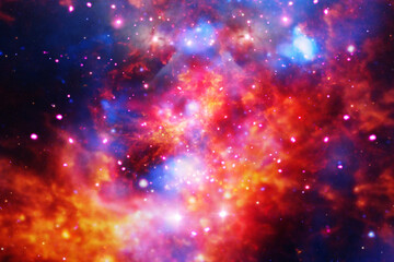 Cosmic galaxy background. Stars and cosmic gas.The elements of this image furnished by NASA.