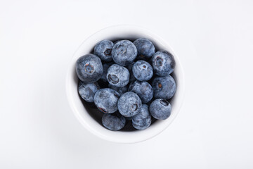 Blueberry. Fresh blueberries isolated on white background.