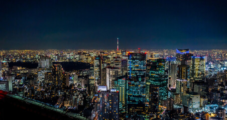 Night view of TOKYO JAPAN