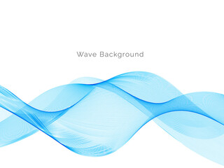 Abstract blue modern wave design background