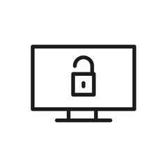  Lock Outline Vector Icon. Modern Style, Premium Quality.