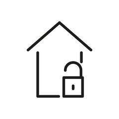  Lock Outline Vector Icon. Modern Style, Premium Quality.