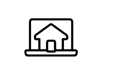 Remote Work Icon vector design 