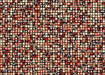 Abstract Geometric Pattern generative computational art illustration