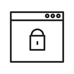  Lock Outline Vector Icon. Modern Style, Premium Quality.