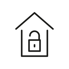  Lock Outline Vector Icon. Modern Style, Premium Quality.