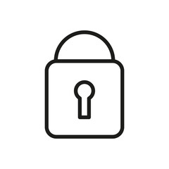 Lock Outline Vector Icon. Modern Style, Premium Quality.