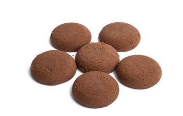 Chocolate chip cookies isolated