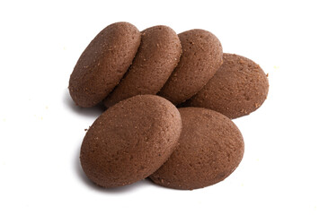 Chocolate chip cookies isolated