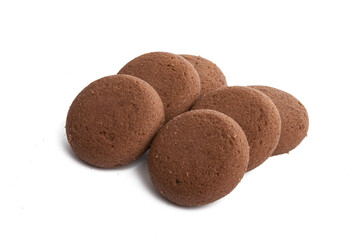 Chocolate chip cookies isolated