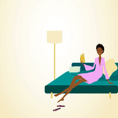 woman reading a book