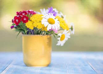 Beautiful bouquet of different flowers