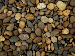 pebbles on the beach, stone for background	