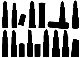 Obraz premium Lipsticks for women in a set.