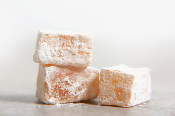 Turkish sweets,lukum.Jelly and marmalade.